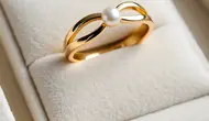 Cincin Emas Hollow Premium Ringan (Meta AI)