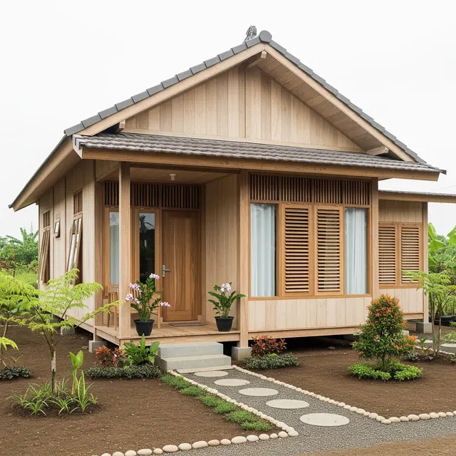 Inspirasi Rumah Murah di Desa Pinggir Ladang