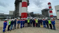 Asisten Deputi Kerjasama Ekonomi Asia Kementerian Koordinator Bidang Perekonomian Bobby C. Siagian dan tim melakukan monitoring progres pembangunan PLTGU Jawa-1.