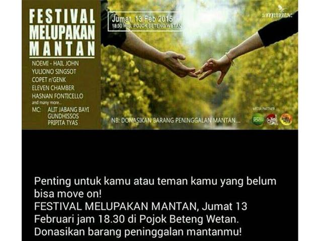Ini Harapan Panitia Festival Melupakan Mantan 2016 Regional Liputan6 Com
