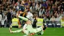 Di babak kedua, Real Madrid meningkatkan pola permainan. Di menit ke-83, Vinicius Junior menggandakan keunggulan Real Madrid atas Girona. (Pierre-Philippe MARCOU/AFP)
