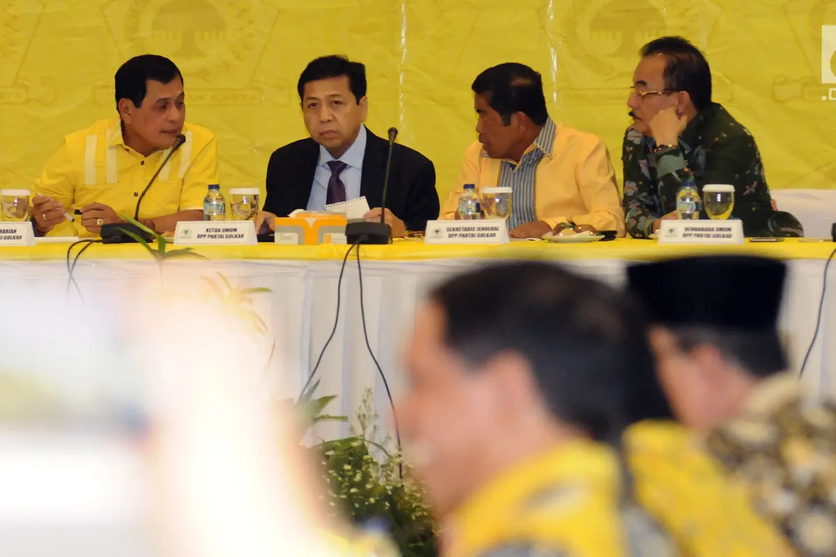 Setya Novanto Pimpin Rapat Pleno DPP Partai Golkar