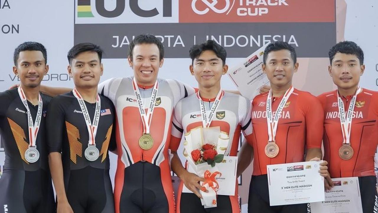 Bernard Van Aert dan Terry Yudha Gemilang di Indonesia Track Cup I 2026, Borong Medali Emas