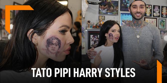 VIDEO: Penyanyi Ini Tato Pipinya Gambar Wajah Harry Styles