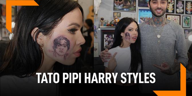 VIDEO: Penyanyi Ini Tato Pipinya Gambar Wajah Harry Styles
