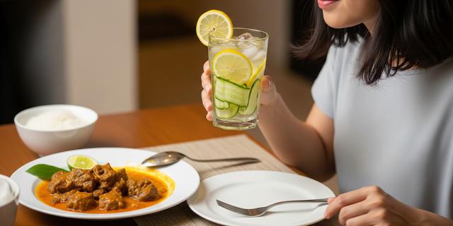 Cara Membuat Infused Water Lemon dan Mentimun untuk Menurunkan Kolesterol Setelah Makan Daging Kurban