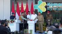 Presiden RI Joko Widodo meresmikan RS UPT Vertikal Makassar atau RS Kemenkes Makassar yang berlokasi di Kota Makassar.