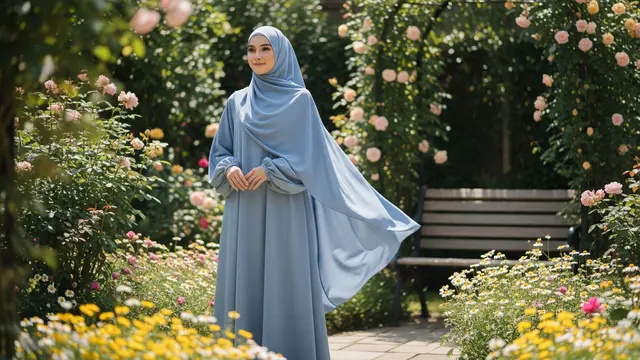 Abaya Gamis Syar’i Modern Tanpa Kesan Berlebihan