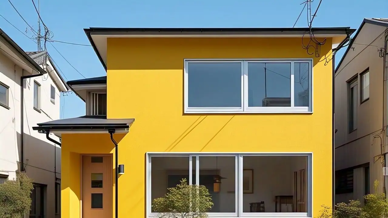 Rekomendasi Warna Cat Rumah Dua Lantai Minimalis. Foto: Meta AI