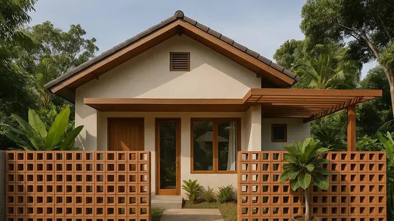 11 Model Rumah Minimalis dengan Pagar Roster yang Tren di 2025, Bikin Fasad Rumah Makin Estetik