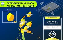 BMKG Ingatkan Potensi Hujan Lebat Maluku Utara, Warga Diminta Waspada Bencana Hidrometeorologi