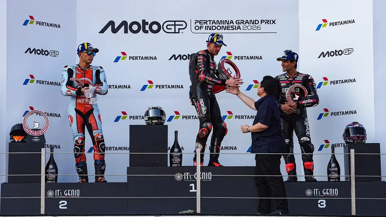 Podium MotoGP Indonesia 2026