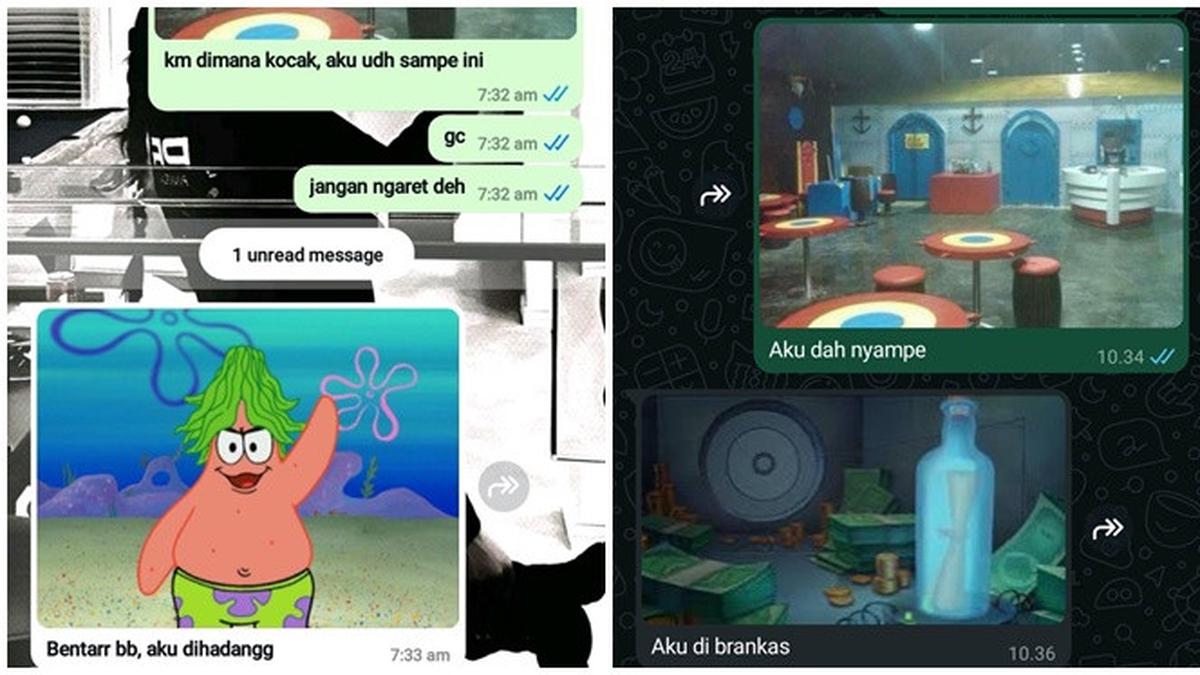 6 Chat Netizen Seakan-akan Hidup di Bikini Bottom, Imajinasinya Bikin Ngakak