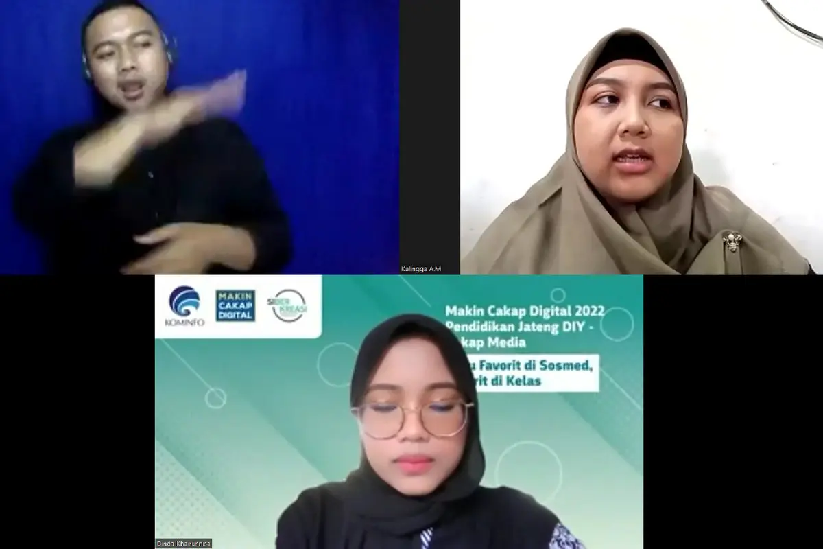 Kalingga Apriliya Bersama dengan Kemenkominfo dan SiberKreasi Gelar Webinar Guru Favorit di Medsos, Favorit di Kelas