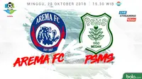 Liga 1 2018 Arema FC Vs PSMS Medan (Bola.com/Adreanus Titus)