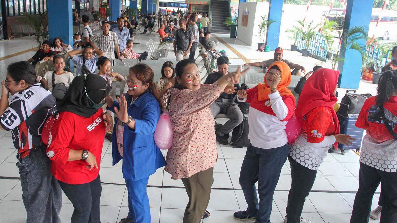 Ragam Lomba 17an Semarakkan Terminal Kampung Rambutan Jakarta