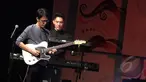 Musisi Tohpati beraksi dalam Java Jazz Festival 2015 di JIExpo Kemayoran, Jakarta, Sabtu (7/3). Sebanyak 470 musisi dalam dan luar negeri tampil di ajang musik jazz tahunan tersebut. (Liputan6.com/Faizal Fanani)