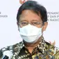 Ketua Satgas PEN Budi Gunadi Sadikin menjelaskan pihaknya melakukan realokasi dalam anggaran PEN saat konferensi pers di Kantor Presiden, Jakarta, Rabu (25/11/2020). (Biro Pers Sekretariat Presiden)