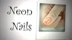 Tutorial nail art untuk kuku neon.