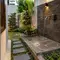 7 Desain Tempat Wudhu di Samping Rumah dengan Lantai Batu Bertekstur, Jadikan Inspirasi