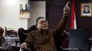 Ketua MPR Zulkifli Hasan saat menerima kunjungan pengurus Persatuan Artis Film Indonesia (PARFI56), di Gedung Nusantara 3, komplek parlemen, Senayan, Jakarta, Selasa (4/4). (Liputan6.com/Johan Tallo)