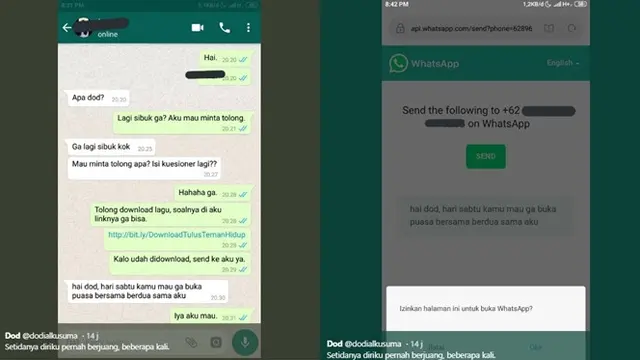 Pria Ini Pakai Cara Unik Ajak Buka Puasa Gebetan, Ujungnya Bikin Miris