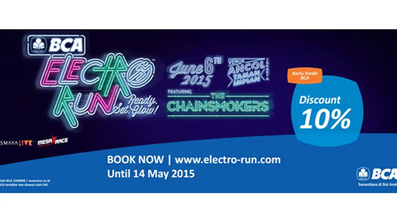 The Chainsmokers Siap Mengguncang Jakarta di BCA Electro Run