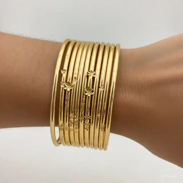 Gelang Emas 24 Karat Keroncong