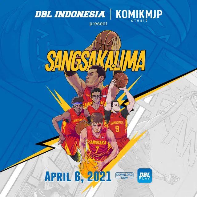 Sangsaka Lima Jadi Komik Basket Pertama di Indonesia