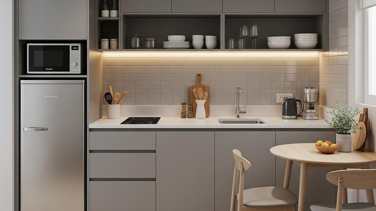 9 Model Dapur Rumah Type 36 Ukuran 2x2 Meter dengan Fitur Rak Tanam dan Lighting LED