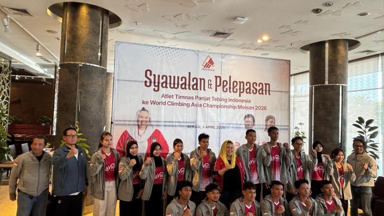 FPTI Lepas Atlet Panjat Tebing Indonesia Bersaing di Kualifikasi Asian Games 2026