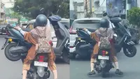 Viral Pemotor Angkut Motor Listrik di Jalan Raya Makassar, Begini Penjelasan Polisi