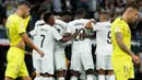 Dengan kemenangan ini posisi Real Madrid di klasemen sementara LaLiga 2024/2025 tidak berubah. Saat ini, Real Madrid berada di posisi dua dengan 21 poin dari sembilan pertandingan. Sementara, tempat ketiga diduduki Villarreal. (OSCAR DEL POZO/AFP)