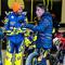 Momen Pedro Acosta (kanan) berbincang dengan Valentino Rossi (tengah). (X/VR46)