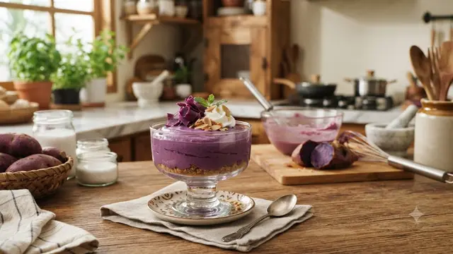 Ide Olahan Dessert dari Ubi Ungu