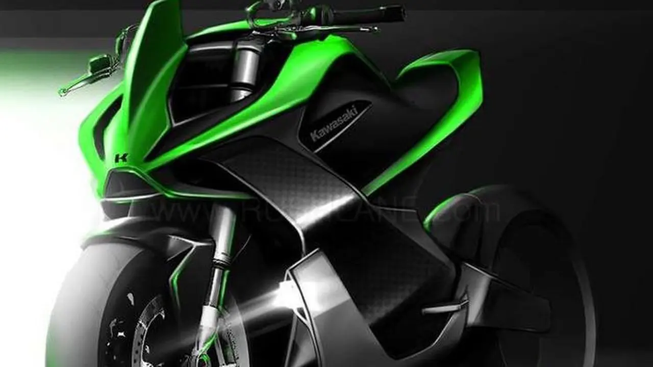 Sketsa Konsep Sepeda Motor Listrik Kawasaki Bocor (Foto: Rushlane)