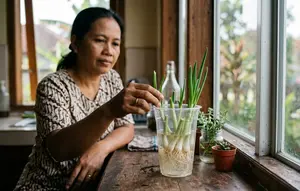 Cara Regrow Daun Bawang di Gelas Plastik Bekas, Sisa Dapur Bisa Tumbuh Lagi
