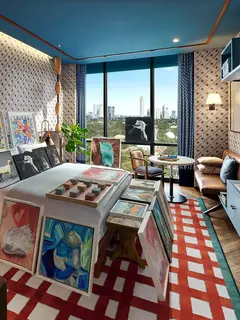 Intip pameran karya seni di kamar hingga lobby di Room Art Fair 2026 (25hours Hotel Jakarta The Oddbird)