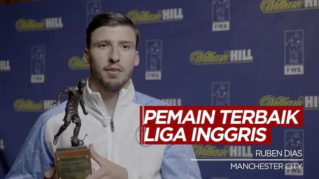 Berita Video Bek Manchester City, Ruben Dias Dinobatkan Sebagai Pemain Terbaik Liga Inggris Musim Ini