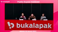 Paparan publik PT Bukalapak.com Tbk (BUKA), Kamis (16/1/2025). (Foto: Liputan6.com/Pipit IR)