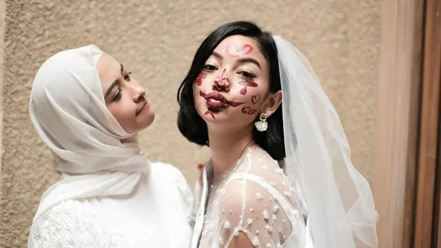 6 Potret Poppy Bunga di Bridal Shower Glenca Chysara, Keponakan Rasa Adik