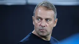 Sebelumnya ada rumor yang bermunculan terkait kandidat pengganti Xavi. Salah satu nama yang muncul adalah eks pelatih Bayern Munchen dan Timnas Jerman, Hansi Flick. (Ronny HARTMANN / AFP)
