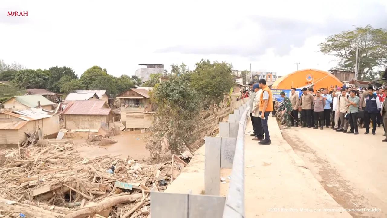 Prabowo Usai Tinjau Banjir Sumatra: Keadaan Terkendali, Kondisi Pengungsi Baik