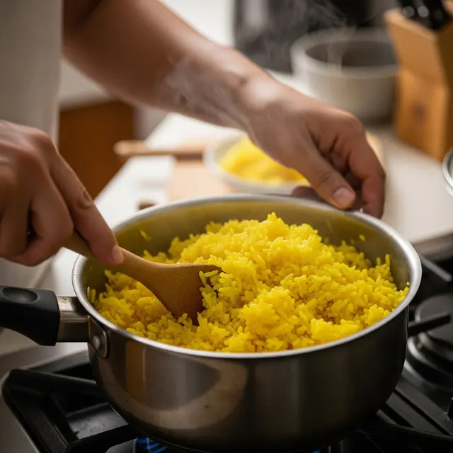 Membuat Nasi Kuning dengan Magic Com yang Pulen dan Wangi (Gemini AI)