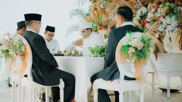Potret akad nikah Maell Lee dan Intan Ratna Juwita