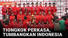 Tim bulutangkis junior Indonesia meraih posisi kedua pada kejuaraan badminton junior dunia memperebutkan Suhandinata Cup. Indonesia dikalahkan Tiongkok pada babak final, setelah unggul dari Perancis dan Taiwan. Selengkapnya dilaporkan Virginia Gunawa...