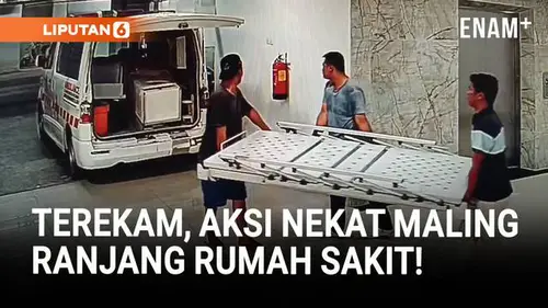Nekat! Maling Ranjang Rumah Sakit Pakai Ambulans