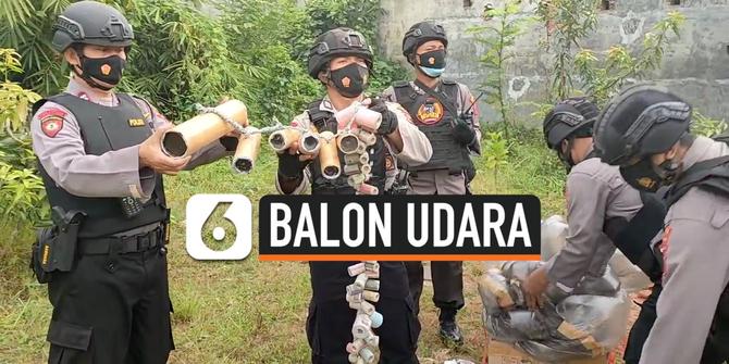 VIDEO: Petugas Berhasil Gagalkan Ratusan Balon Udara yang akan diterbangkan