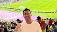 Raffi Ahmad nonton langsung Piala Dunia 2022 di Qatar. (instagram.com/raffinagita1717)