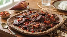 Resep Dendeng Jantung Pisang Gurih Pedas, Alternatif Daging Lebih Ekonomis